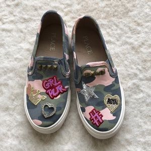 Children’s place camo slip ons